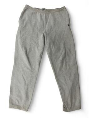 Champion Gray Sweatpants with Drawstring Waist – Size XL